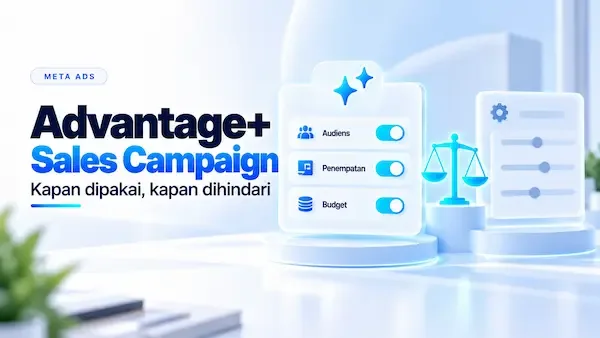 Ilustrasi Advantage+ Meta mengotomatiskan campaign iklan