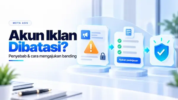 Ilustrasi akun iklan dibatasi dan proses banding