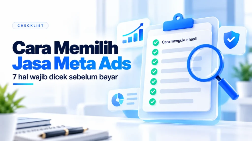 Checklist cara memilih jasa Meta Ads dan advertiser